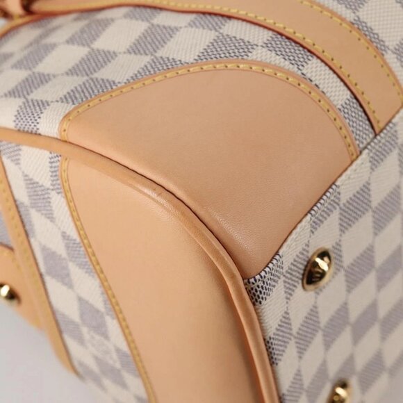 LOUIS VUITTON Damier Azur Berkeley Hand Bag N52001 LV Auth 135278M - Picture 4 of 16
